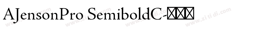 AJensonPro SemiboldC字体转换